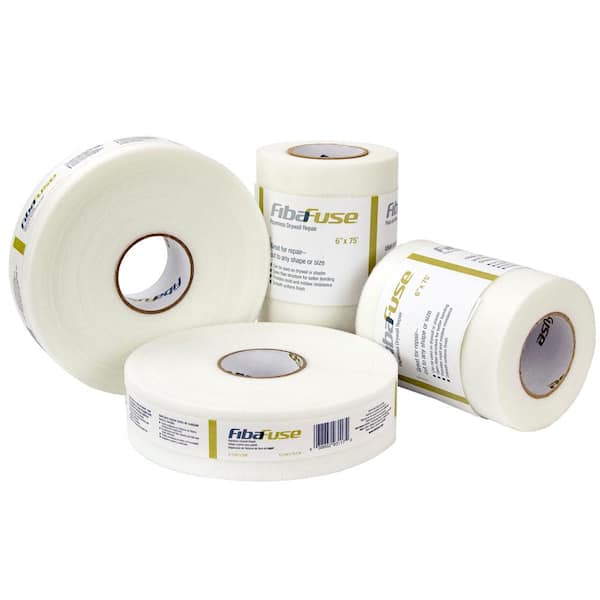 Saint-Gobain ADFORS FibaFuse 6 in. x 75 ft. Paperless Drywall and Plaster  Repair Fabric FDW9018-U - The Home Depot