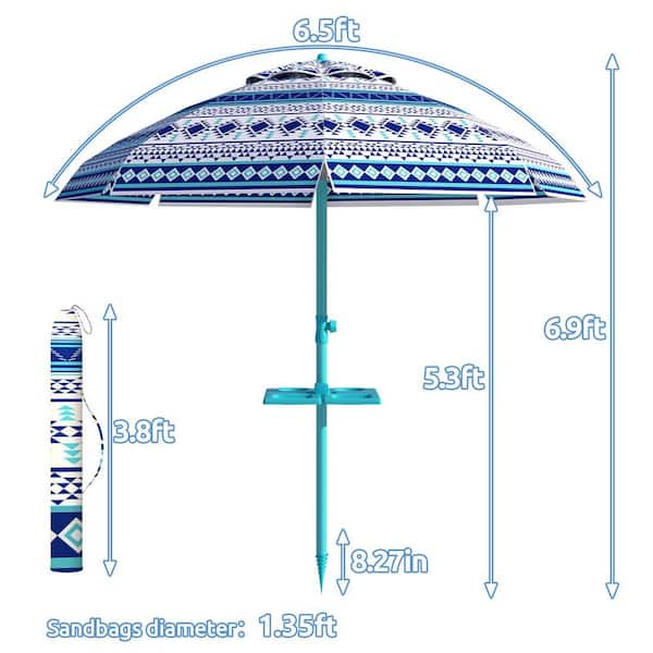 Slumbertrek Pack Umbrella, Adjustable Tilting UPF 50+ Sun Shade