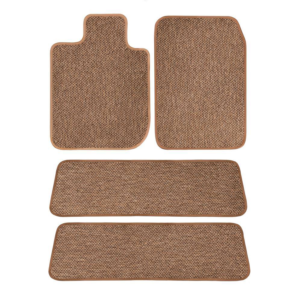 Toyota Highlander Beige All-Weather Textile Car Mats Custom Fits 2014-2019 - Driver Passenger 2 and 3 Row (4-Piece) price history on PriceWatchPro