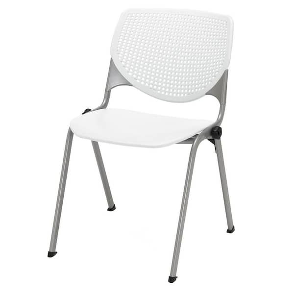 Unbranded KOOL White Polypropylene Seat Guest Chair