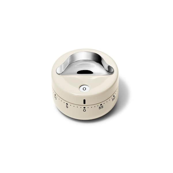 Premium Mechanical Kitchen Timer Cream