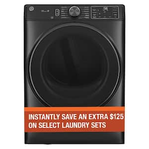 7.8 cu.ft. Smart Front Load Electric Dryer in Carbon Graphite with Steam and Sanitize