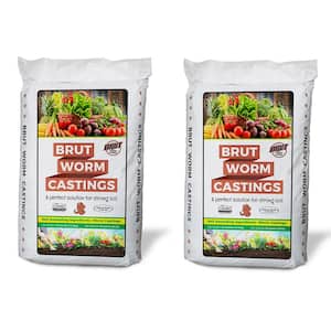 Organic Worm Castings Soil Builder, 30 Pound Bag (2-Pack)
