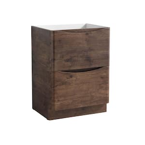 Tuscany 24 in. Modern Bath Vanity Cabinet Only in Rosewood