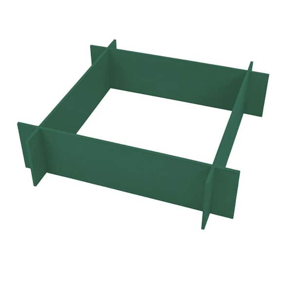2 ft. by 2 ft. Garden Green Color Raised Garden Box 10 in. high