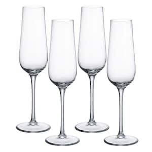 Purismo 9 fluid oz. Lead Free Crystal Champagne Glass (4-Pack)