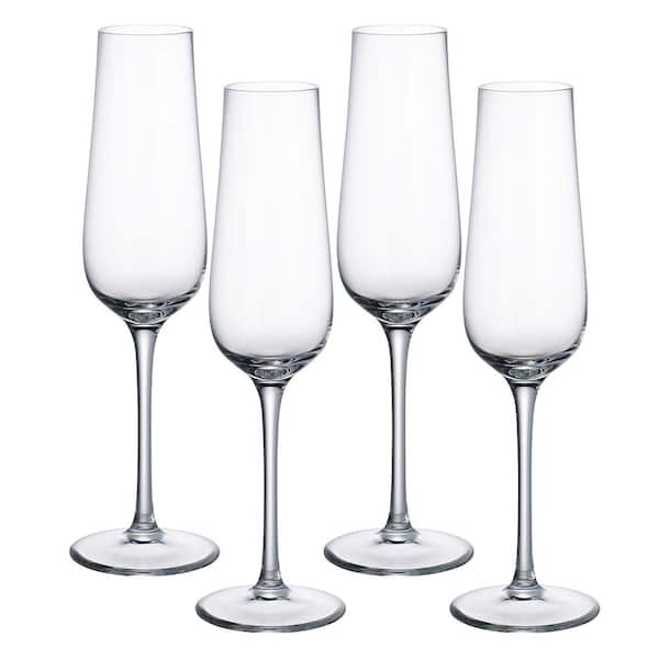 Villeroy & Boch Purismo 9 fluid oz. Lead Free Crystal Champagne Glass (4-Pack)