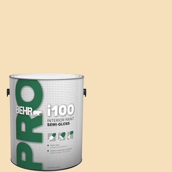BEHR PRO 1 gal. #350E-3 Oklahoma Wheat Semi-Gloss Interior Paint