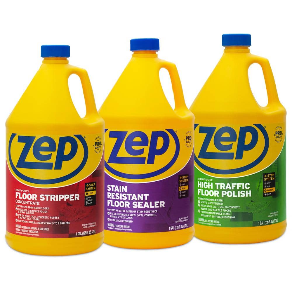 Zep 128 Oz High Traffic Floor Polish, Tile Floor Sealer Home Depot
