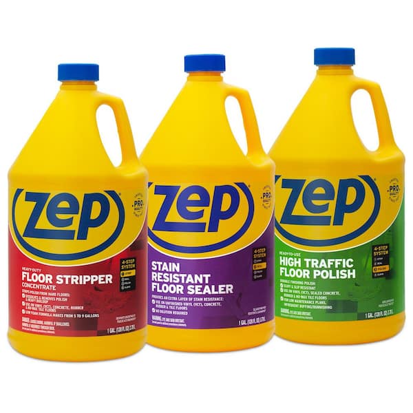Zep 128 Oz High Traffic Floor Polish, Tile Floor Sealer Remover