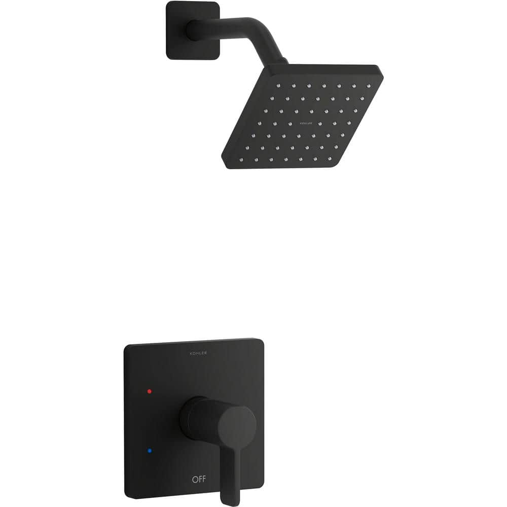 Nlmnap double function shower trim kit, outlet including trim and trim panel, black val