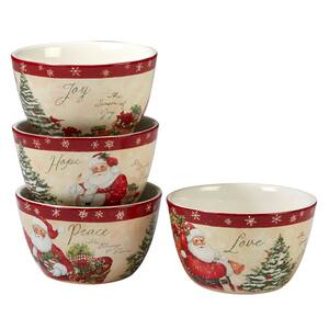 Holiday Wishes by Susan Winget 5.25 in. Ice Cream Bowl (Set of 4)