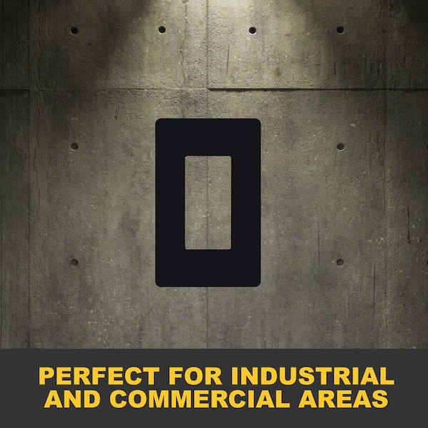 Black 1-Gang Decorator Screwless Wall Plates Child Safe Outlet Covers, Fits GFCI, USB Receptacle, (120-Pack)