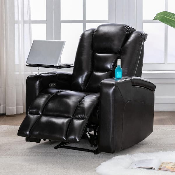 recliner chair with laptop tray