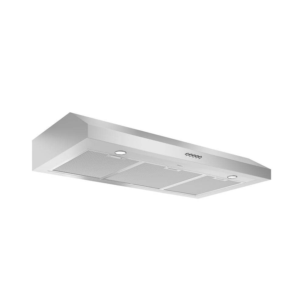 Ancona Slim 36 in. Ducted Under Cabinet Range Hood in Stainless Steel, Silver