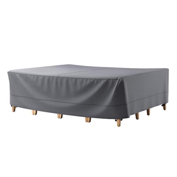 Pocassy 600D PVC Coated Fabric Universal Simple Outdoor Patio Chair Cover, Waterproof and Sun-Proof