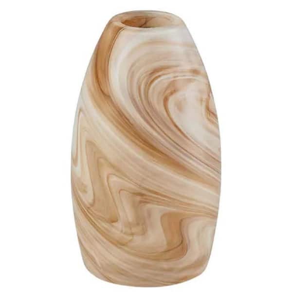 PRIVATE BRAND UNBRANDED 2-1 in./4 in. Orange Swirl Glass Shad