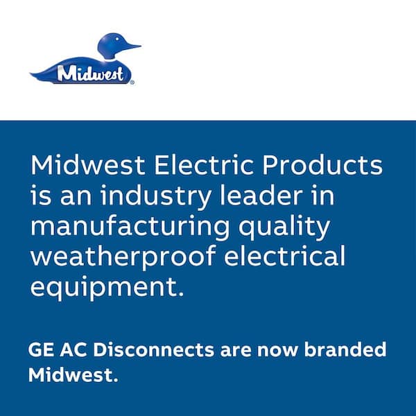 60 Amp 240-Volt Non-Fuse Metallic AC Disconnect