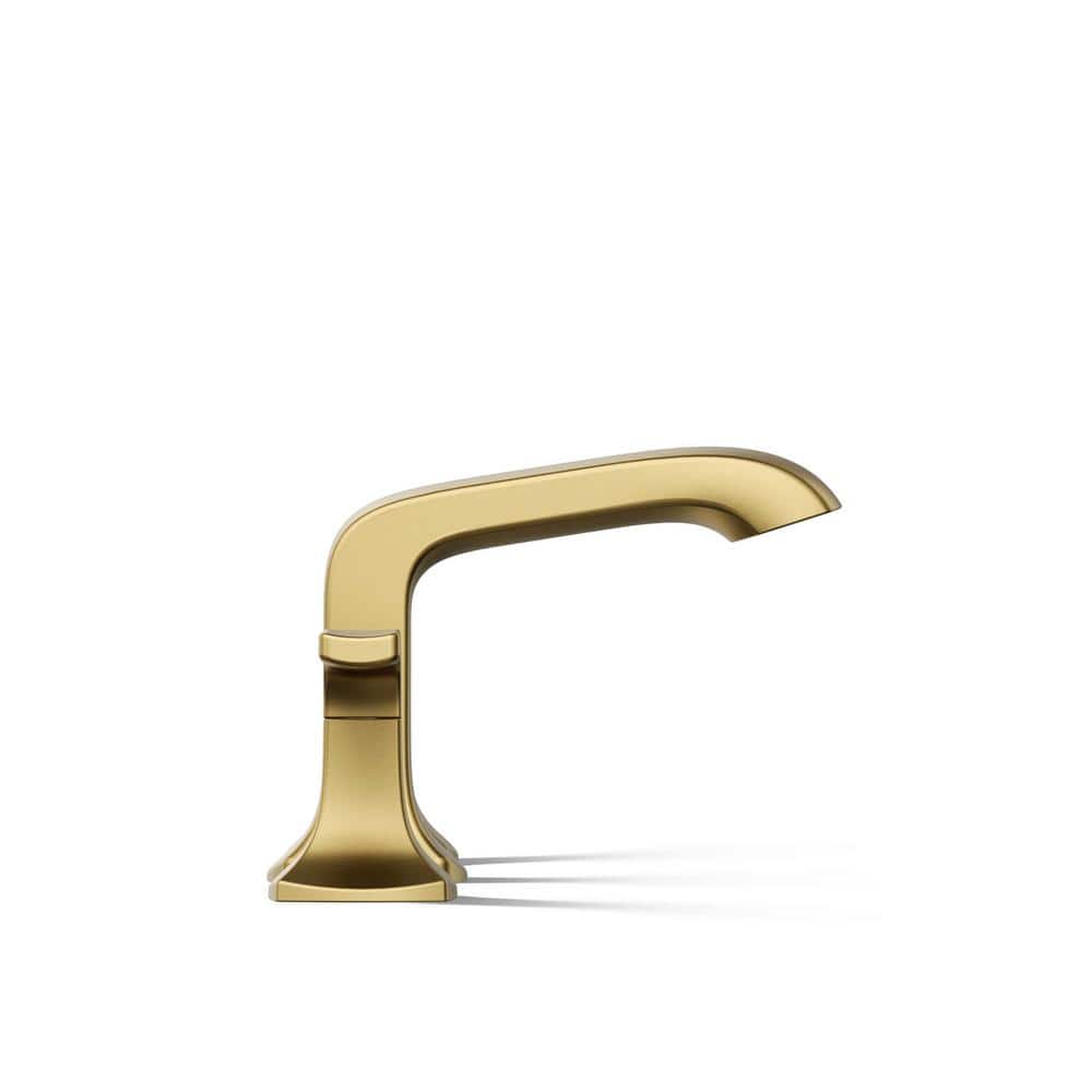 Rubicon 8 in. Widespread Double Handle Bathroom Faucet in Vibrant Brushed Brass