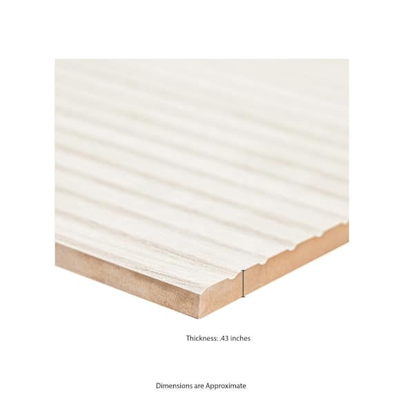 MSI Take Home Tile Sample - Urban Bamboo Snow 4 in. x 4 in. Matte