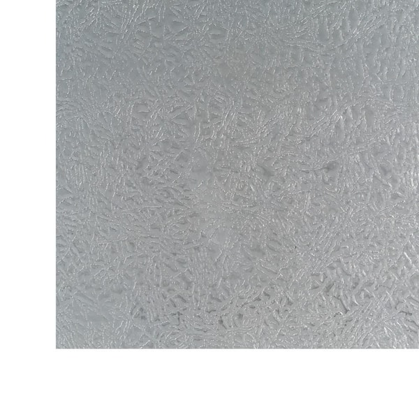 12 in. x 24 in. Leathergrain Aluminum Sheet in Silver
