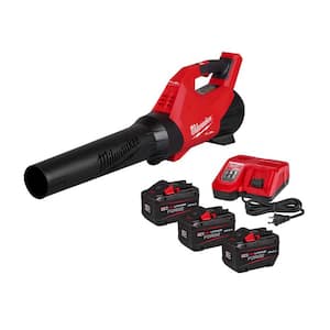 M18 FUEL 120 MPH 500 CFM 18V Brushless Cordless Battery Powered Leaf Blower Kit w/ (3) 12.0 Ah FORGE Batteries, Charger