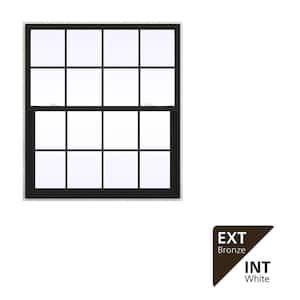 JELD-WEN 48 in. x 54 in. V-2500 Series Bronze FiniShield Vinyl