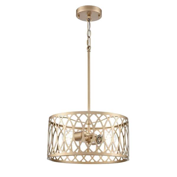 Arelyn 13 inch Wide 2-Light Pendant-Painted Modern Gold