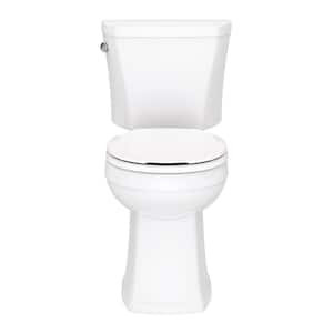 Avalanche Two-Piece 1.28 GPF Single Flush ADA Round Front Toilet in White with Slow Close Seat
