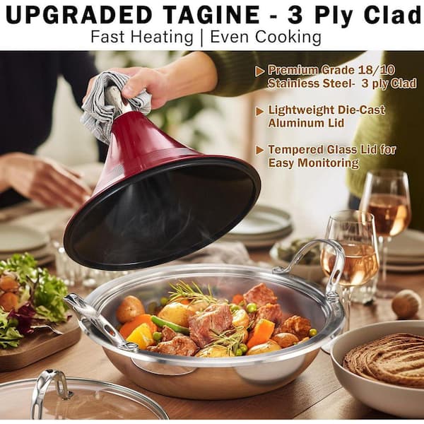 Cooks Standard 3.6 qt. 11 in. Multi-Ply Clad Stainless Steel