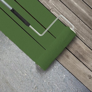 1 gal. #S-H-430 Mossy Green Textured Low-Lustre Enamel Interior/Exterior Porch and Patio Anti-Slip Floor Paint