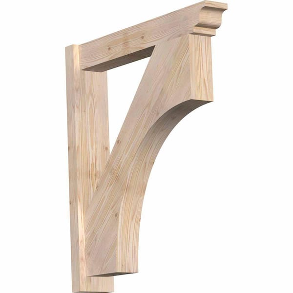 Ekena Millwork 6 in. x 34 in. x 30 in. Douglas Fir Westlake Traditional Smooth Outlooker