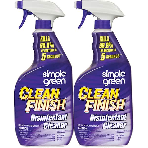 Simple Green 32 oz. Clean Finish Disinfectant Cleaner (Case of 2)