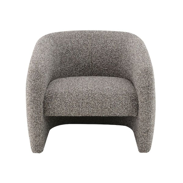 Livia Brown & Gray Tweed Accent Chair