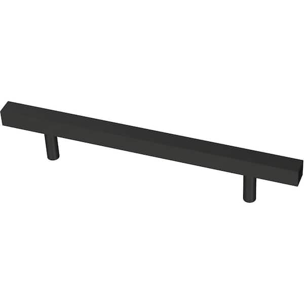 Liberty Square Bar 5-1/16 in. (128 mm) Matte Black Cabinet Drawer Pull