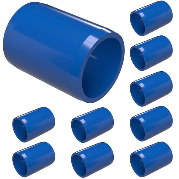 Formufit 1/2 in. Furniture Grade PVC External Coupling in Blue (10-Pack)