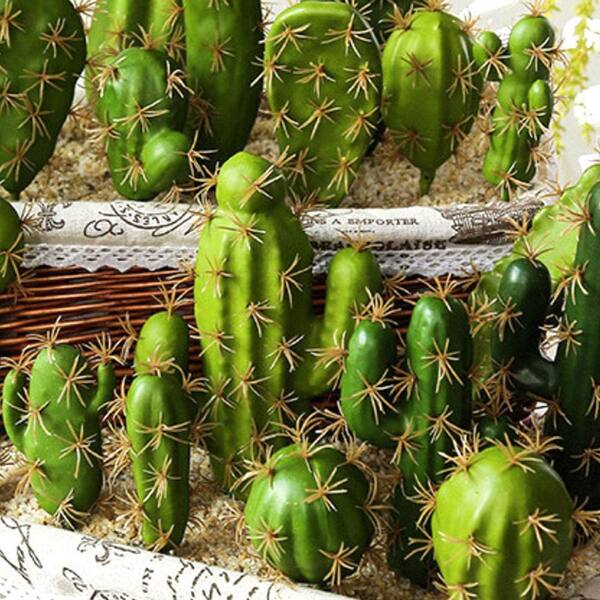 0.47 in. 10 PCS Green Indoor Outdoor Artificial Succulent Plant