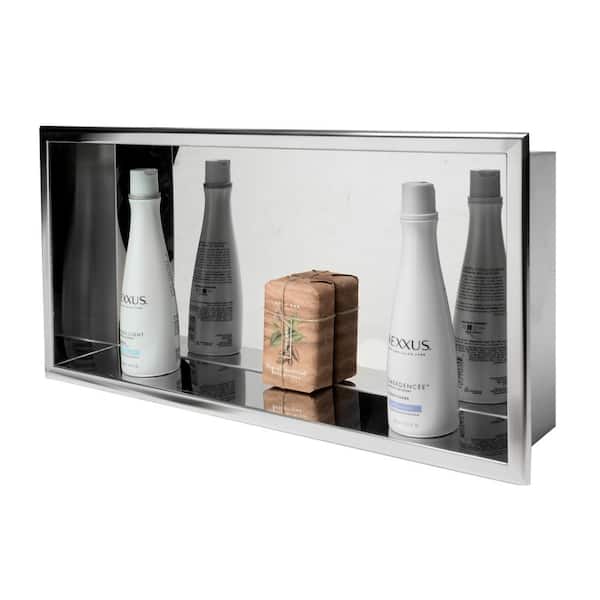 ALFI BRAND 24 in. x 12 in. x 4 in. Niche in Polished Stainless Steel