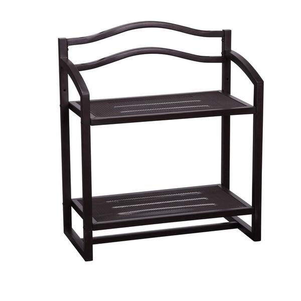 Household Essentials 17 In X 8 5 2 Tier Wall Mount Shelf Espresso 8052 1 The Home Depot - Espresso Wall Shelves For Bathroom Household Essentials 17 In X 8 5 2 Tier Wall Mount Shelf Espresso 8052 1 The Home Depot - Espresso Wall Shelves For Bathroom