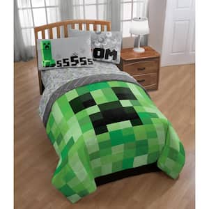5-Piece Multi Minecraft Creeper Full Bed Set