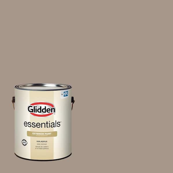 Earl Gray Glidden Essentials 1 gal. PPG1020-5 Earl Gray Satin Exterior