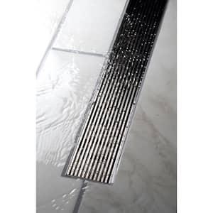 Designline 36 in. Stainless Steel Linear Shower Drain with Wedge Wire Pattern Drain Cover