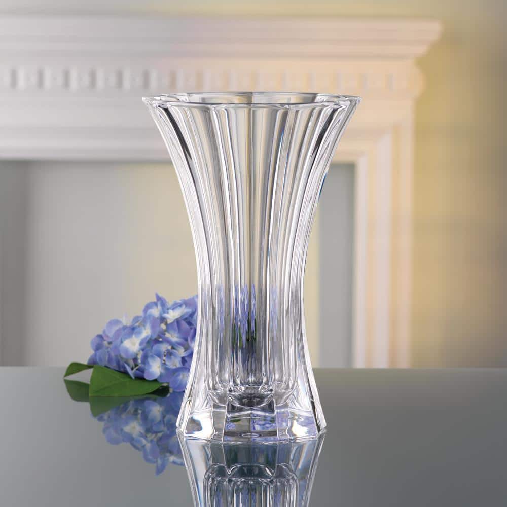 Nachtmann 11 1/2 in. Clear Saphir Crystal Vase N80498 - The Home Depot
