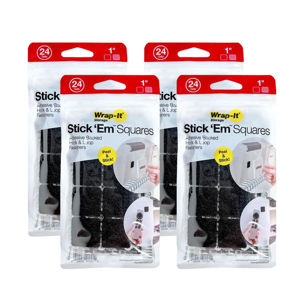 1 in. Stick 'Ems Adhesive Backed Hook and Loop Squares (96-Sets) price history on PriceWatchPro