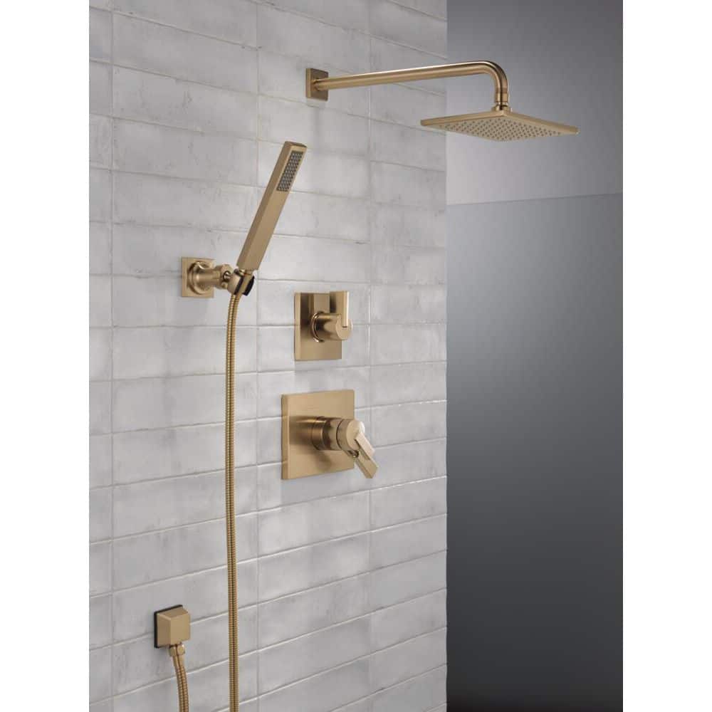 Champagne Bronze Square Wall Elbow Connector