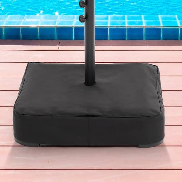JOYESERY Patio Umbrella Base Weight Base Oxford Fabric Material Waterproof, Be Used for Patio Umbrella of 8 - 12FT in Black