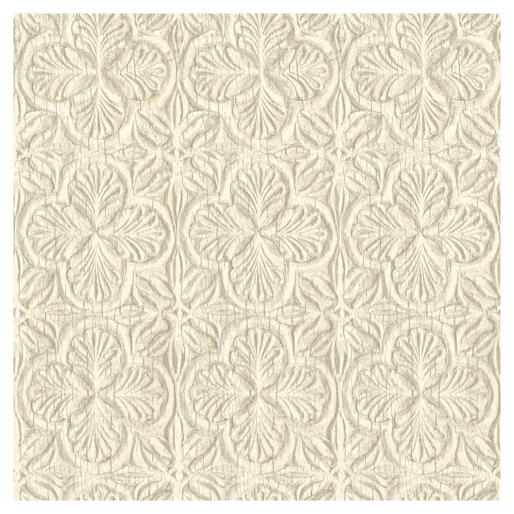 Karachi Wooden Damask White Prepasted Non Woven Wallpaper price history on PriceWatchPro