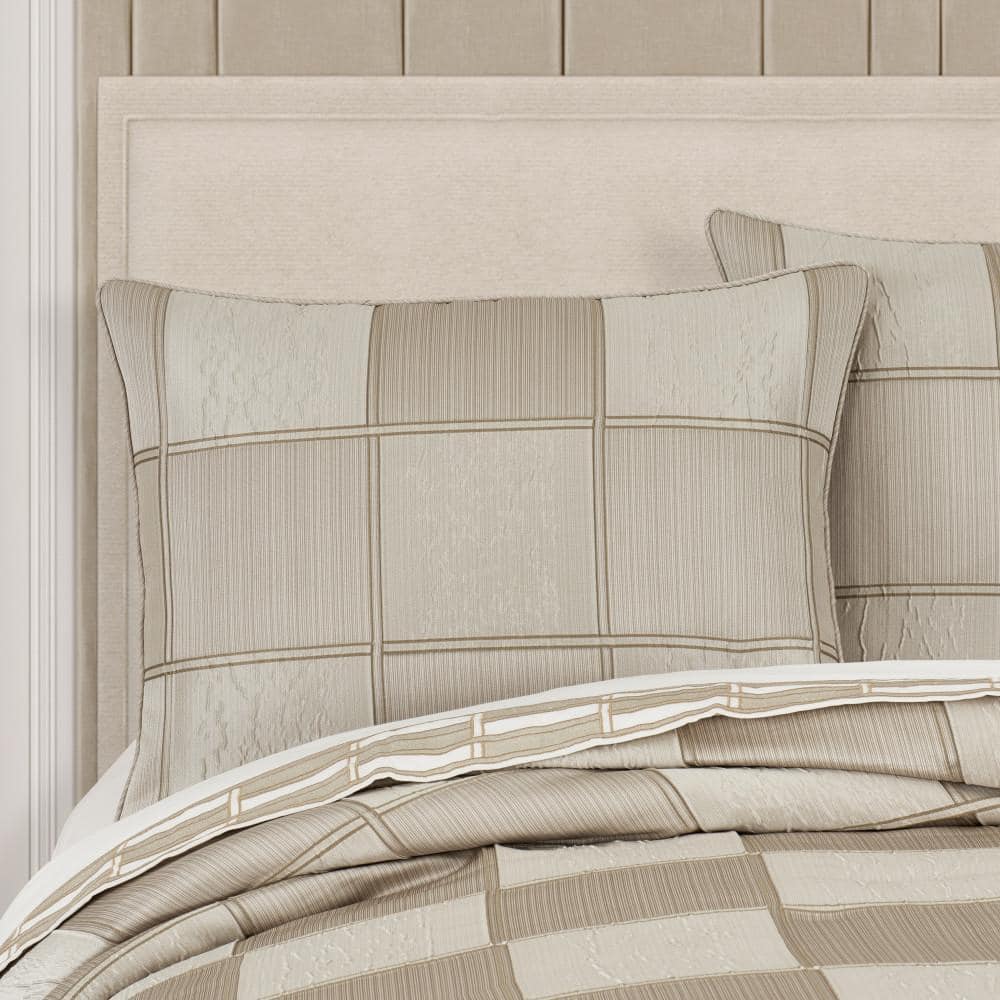 King Flax Woven Bed Skirt Panel Set of Four
