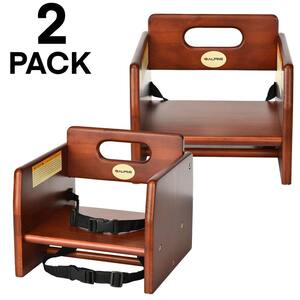 Children's Booster Seat in Mahogany (2-Pack)