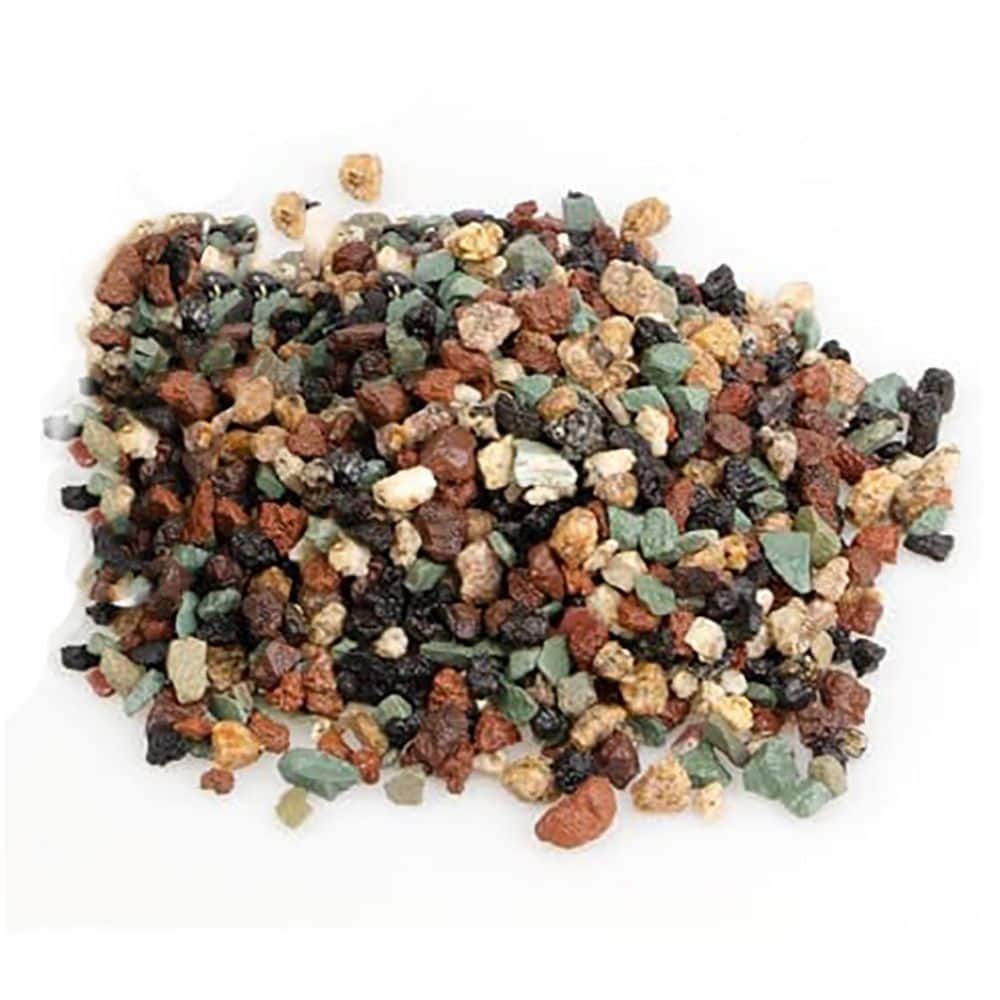 SenQWFa Mixed Color Lava Pebbles Decorative Gravel 1.1 lb. Bag for